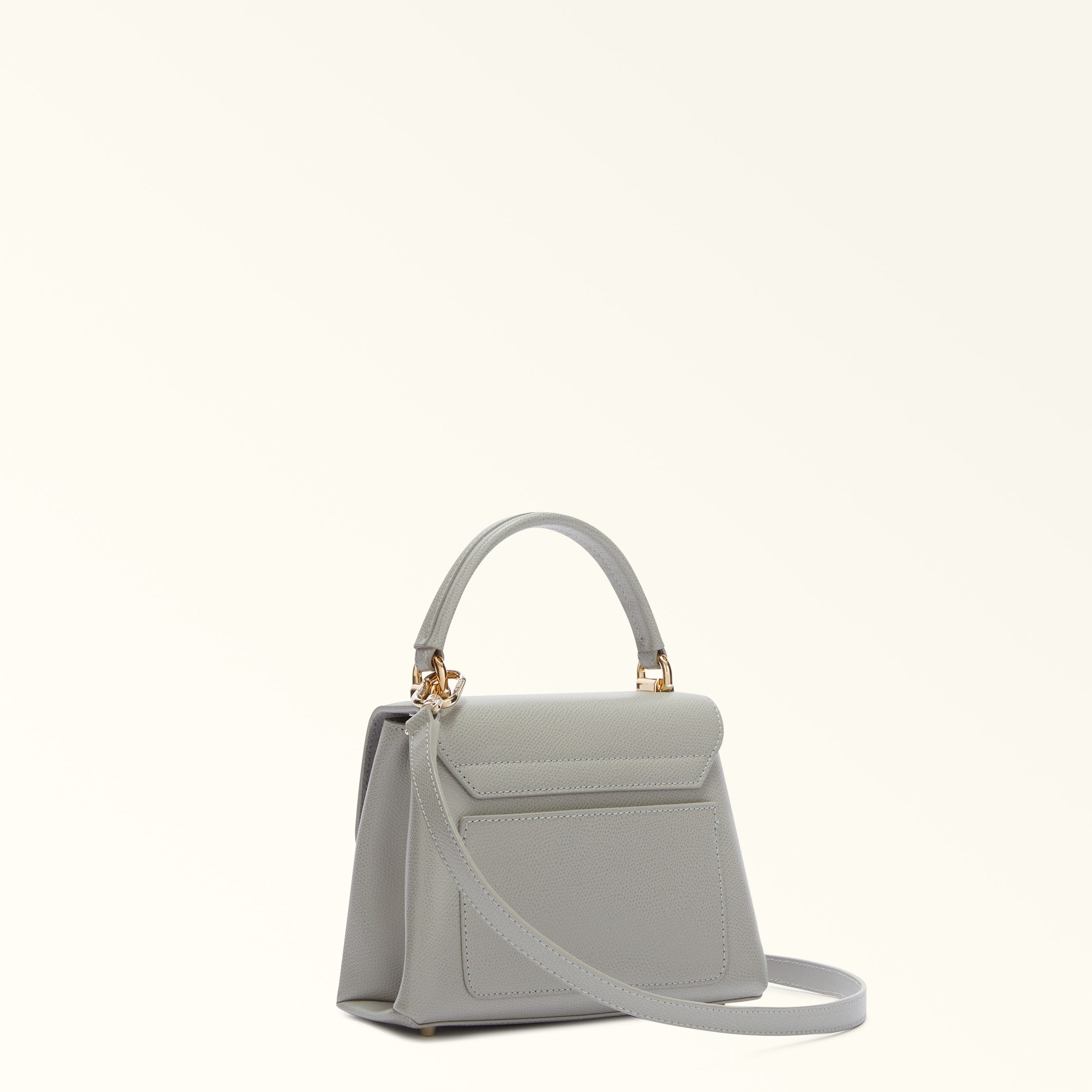 Furla 1927 Light Grey Top Handle Bag