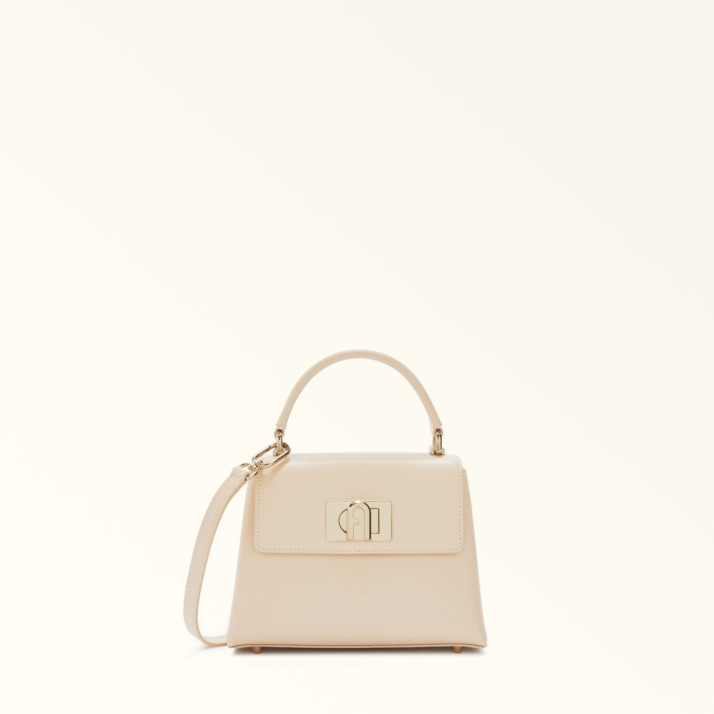 Furla 1927 Beige Top Handle Bag - Mini