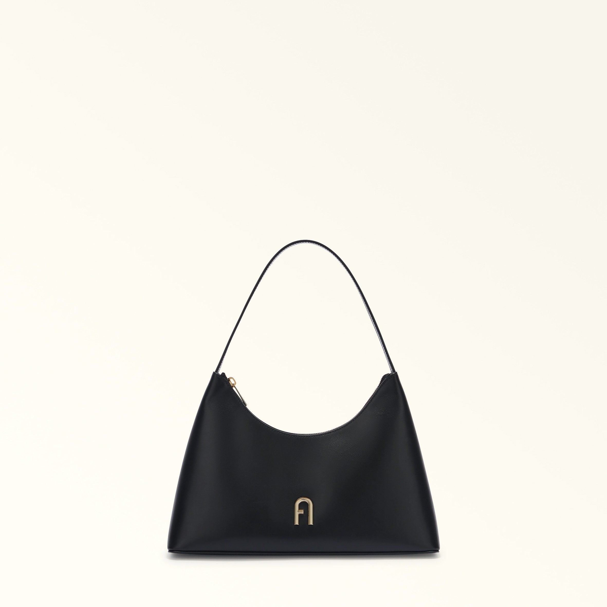 Furla Diamante Black Shoulder Bag - Small