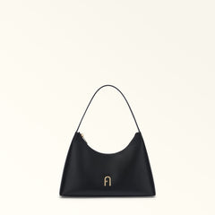 Furla Diamante Black Shoulder Bag - Small