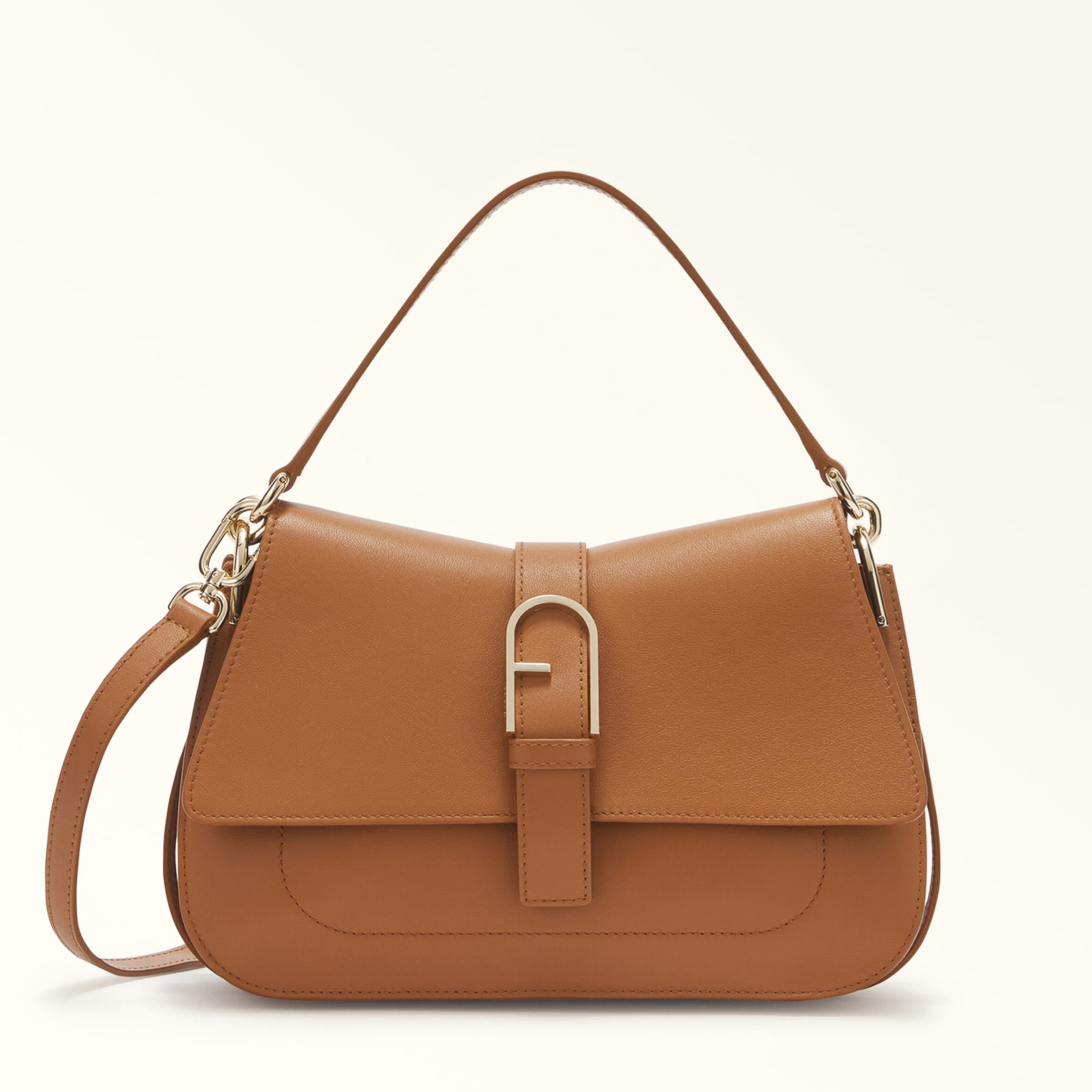 Furla Flow Brown Top Handle Bag - Medium