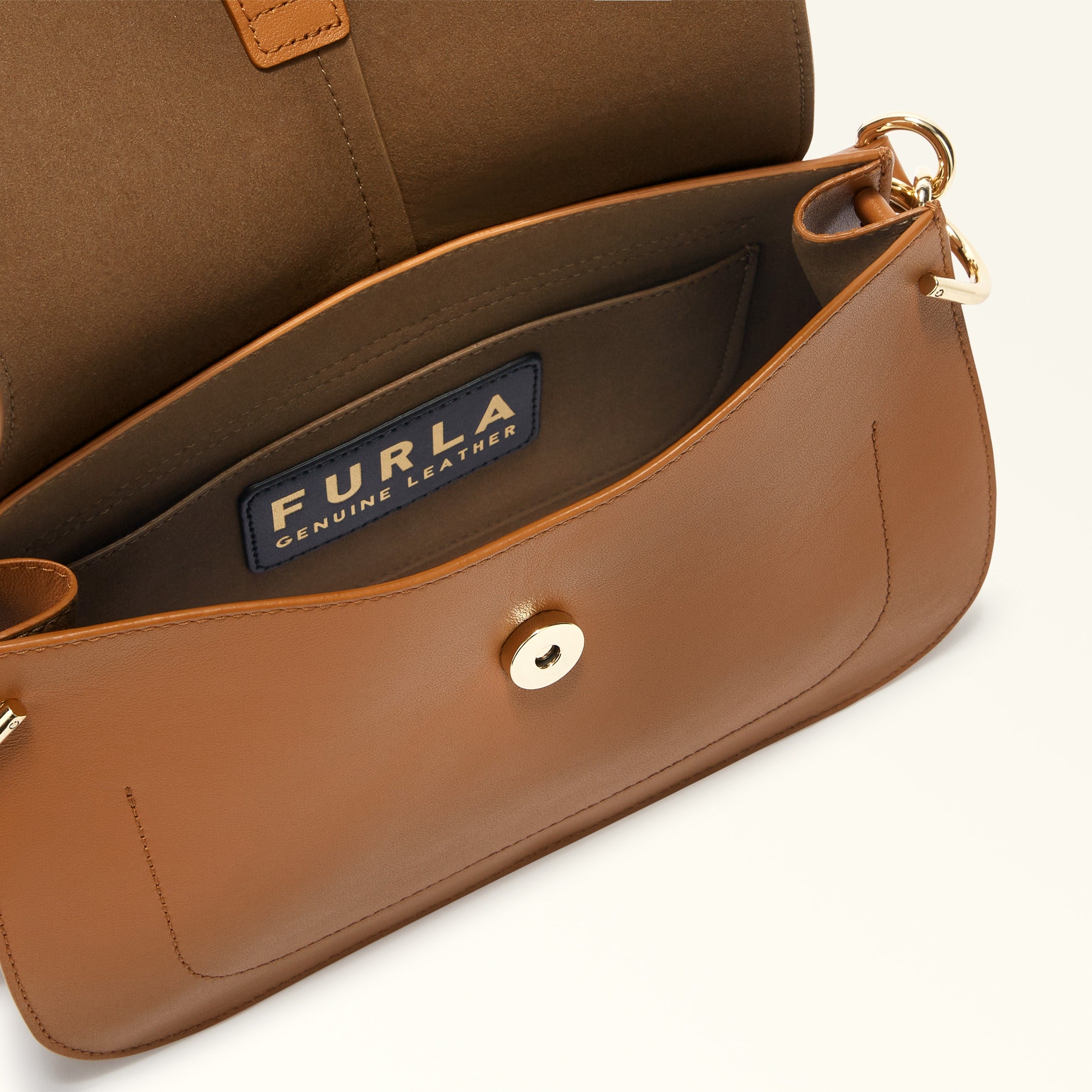 Furla Flow Brown Top Handle Bag - Medium