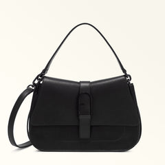 Furla Flow Black Top Handle Bag - Medium