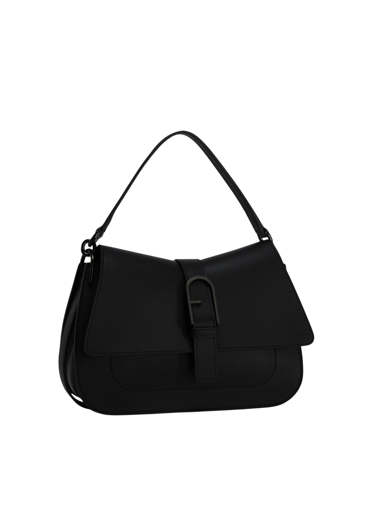 Furla Flow Black Top Handle Bag - Medium