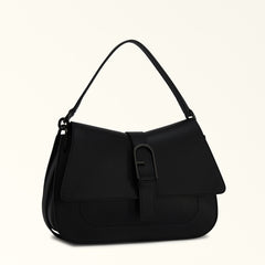 Furla Flow Black Top Handle Bag - Medium