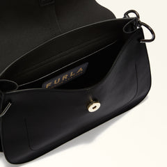 Furla Flow Black Top Handle Bag - Medium