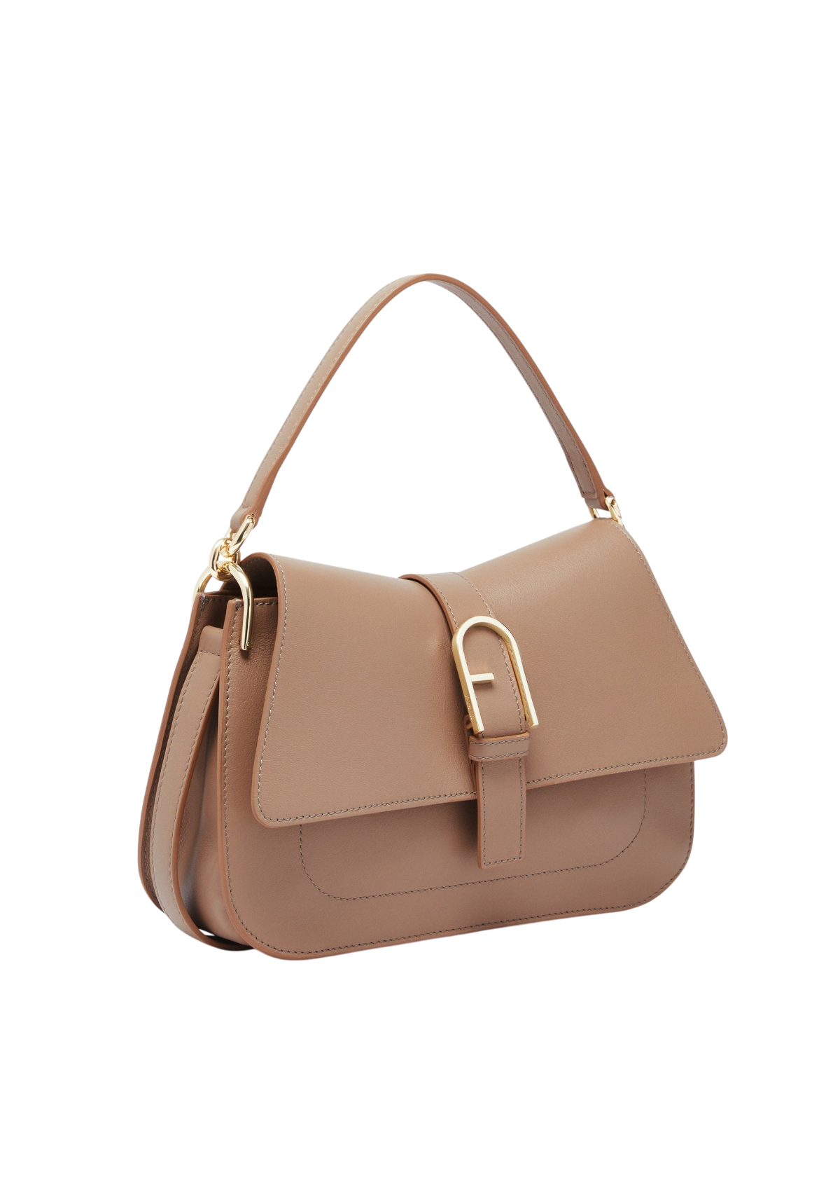 Furla Flow Top Handle Greige Medium