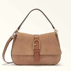 Furla Flow Brown Top Handle Bag - Medium