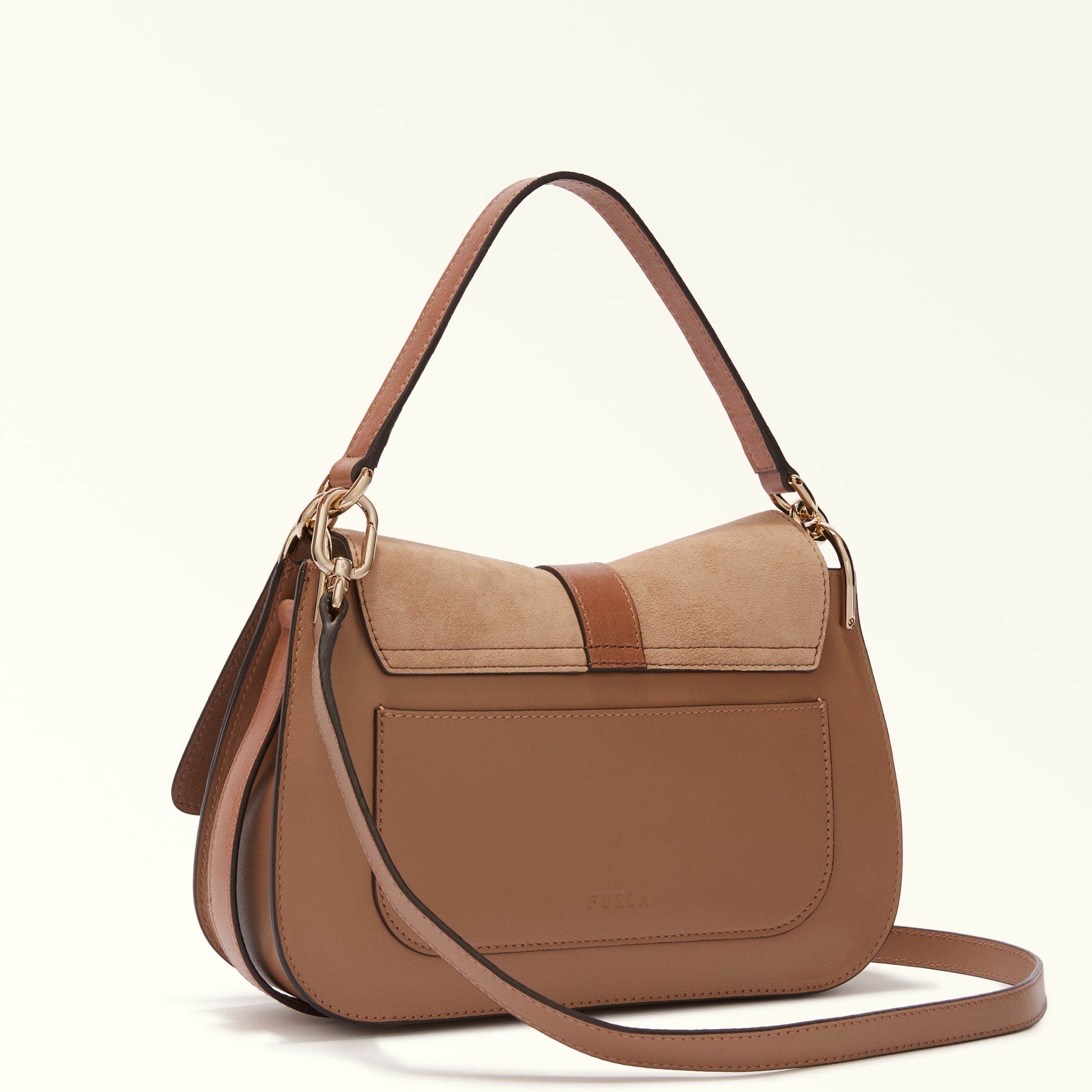 Furla Flow Brown Top Handle Bag - Medium