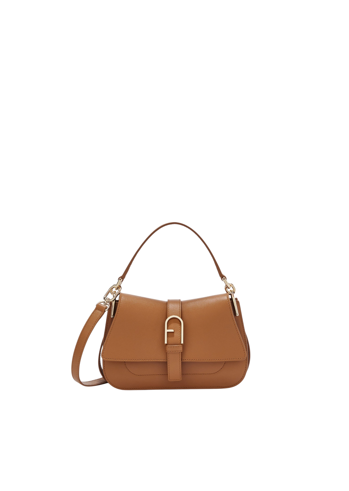 Furla Flow Brown Top Handle Bag - Mini