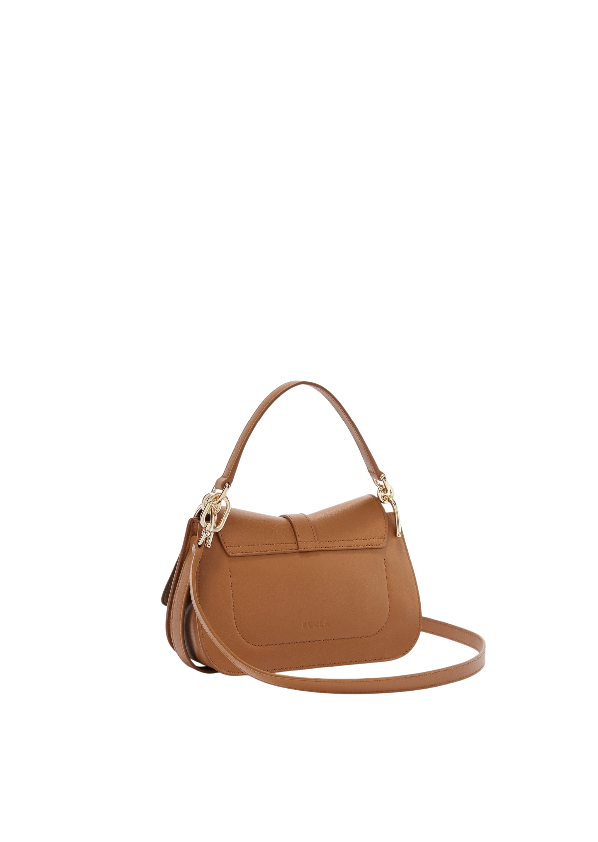 Furla Flow Brown Top Handle Bag - Mini