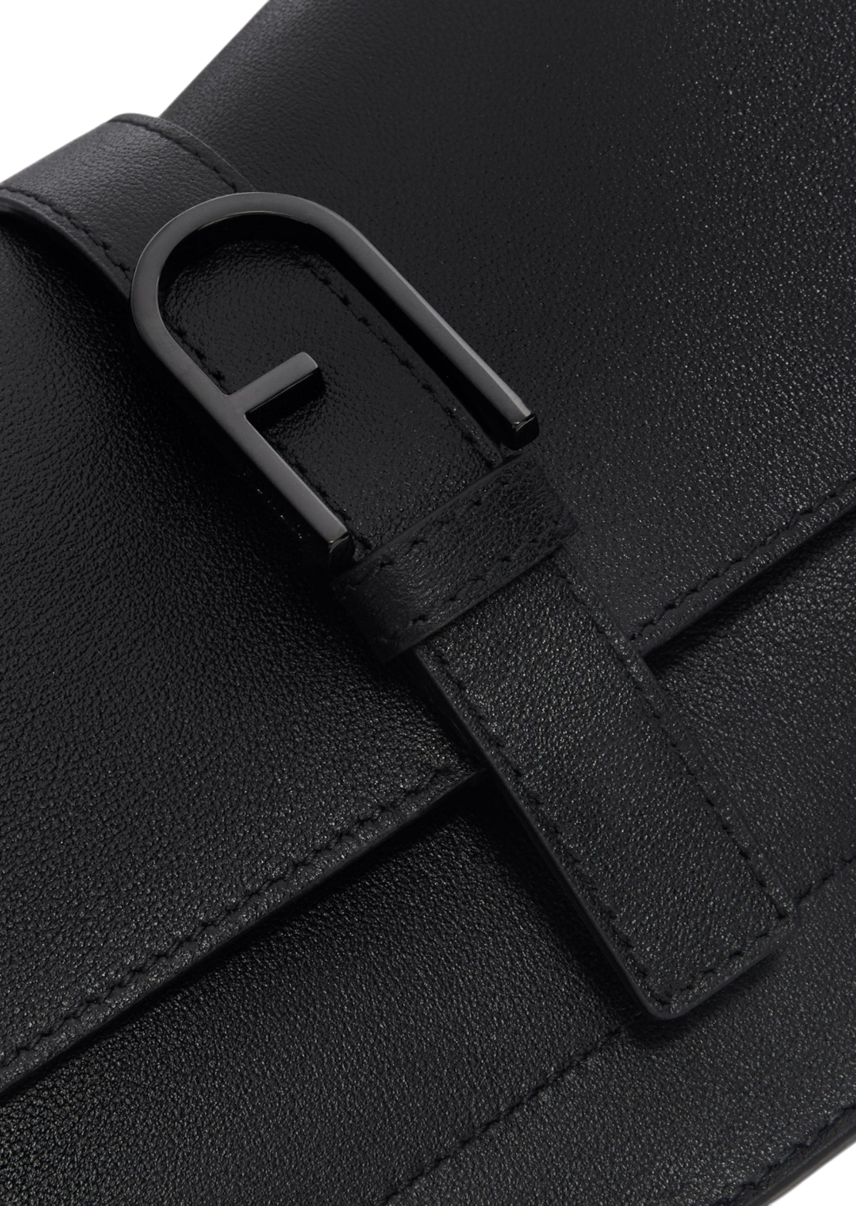 Furla Flow Black Top Handle Bag - Mini
