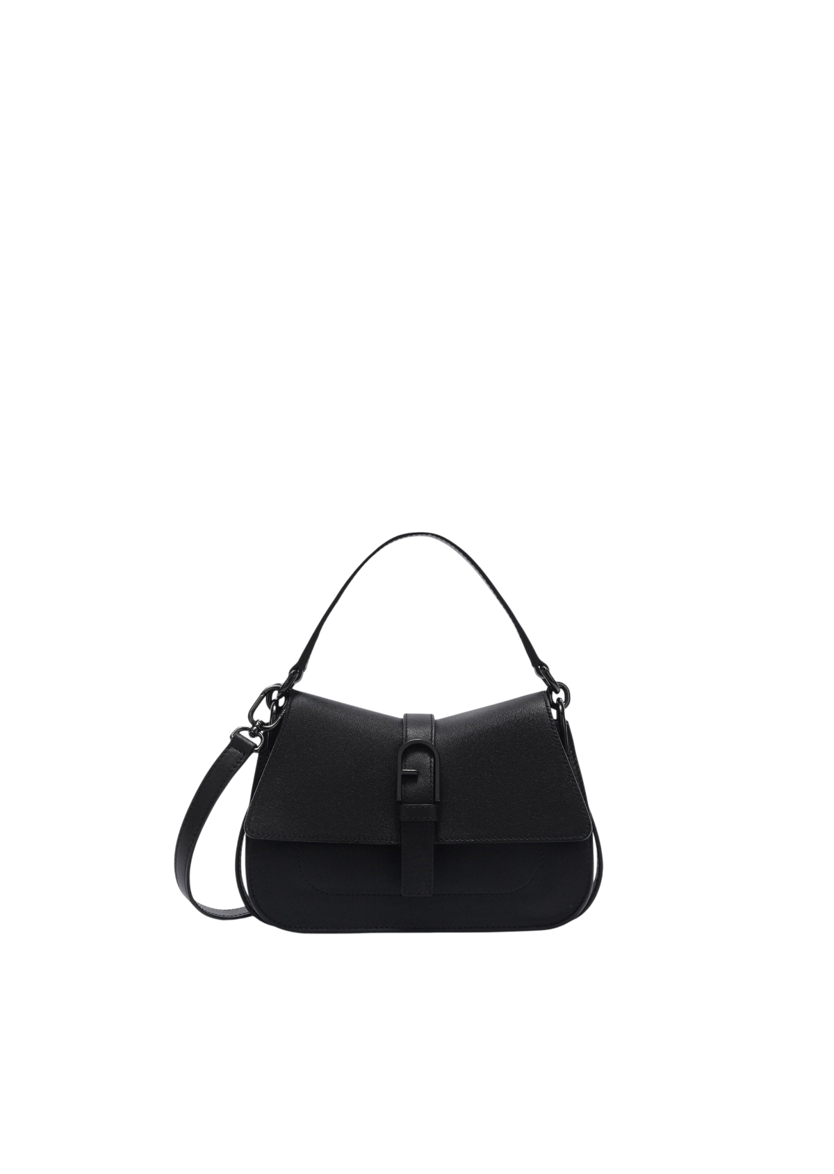 Furla Flow Black Top Handle Bag - Mini