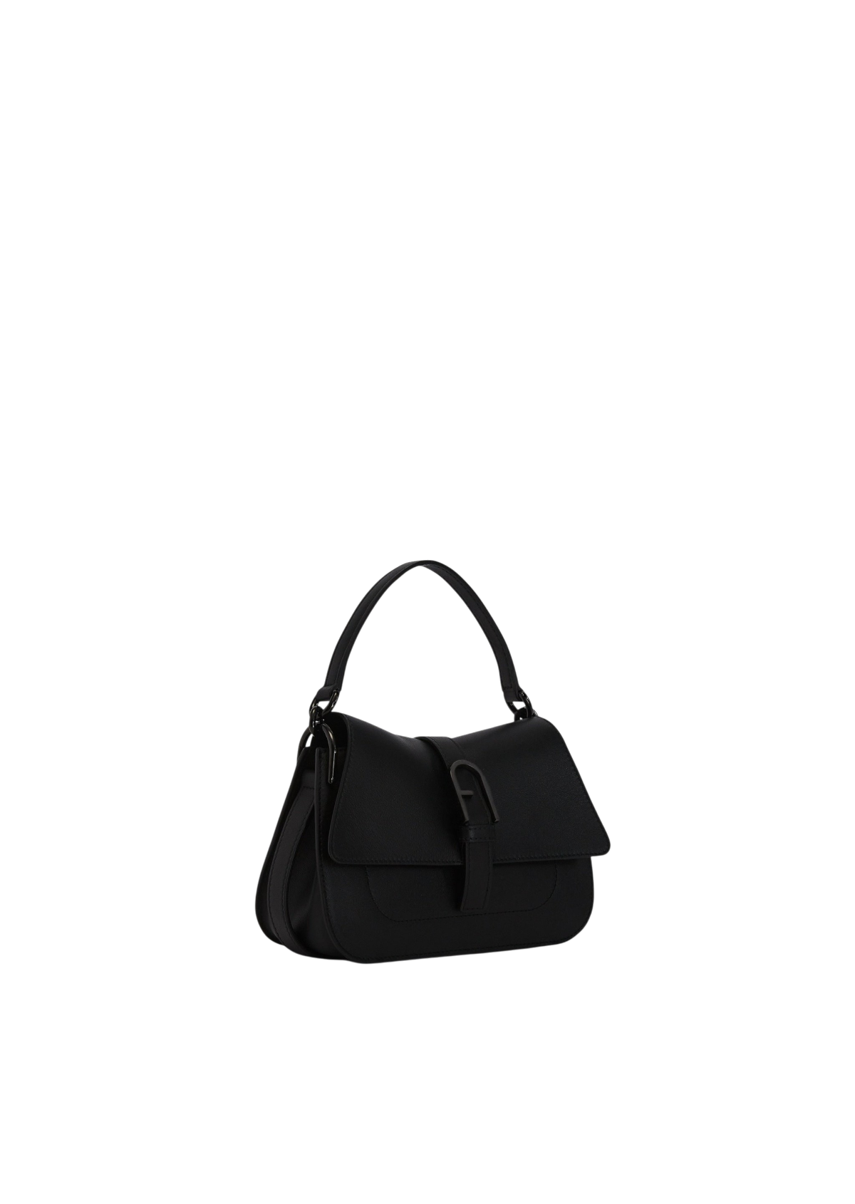 Furla Flow Black Top Handle Bag - Mini