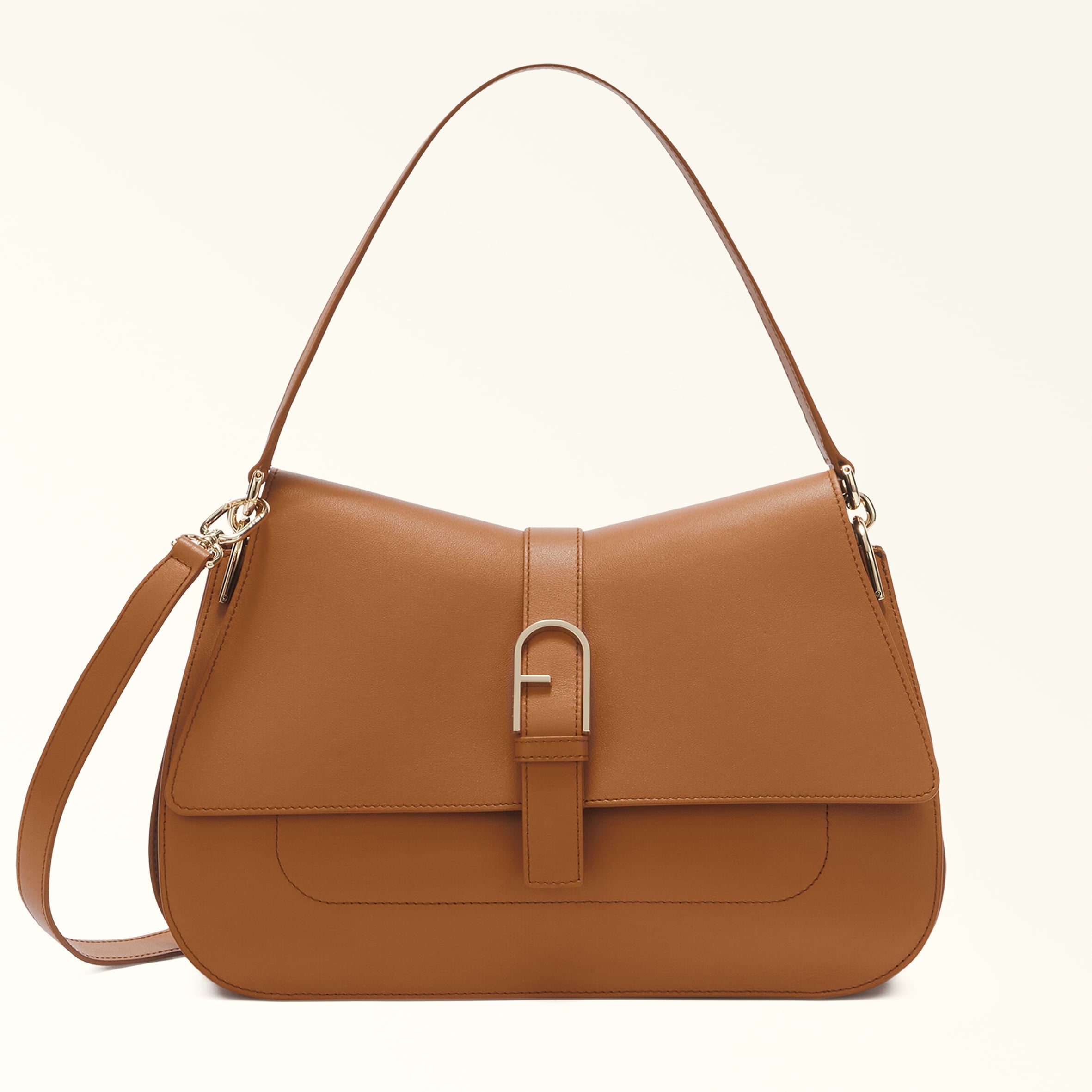 Furla Flow Brown Top Handle Bag - Large