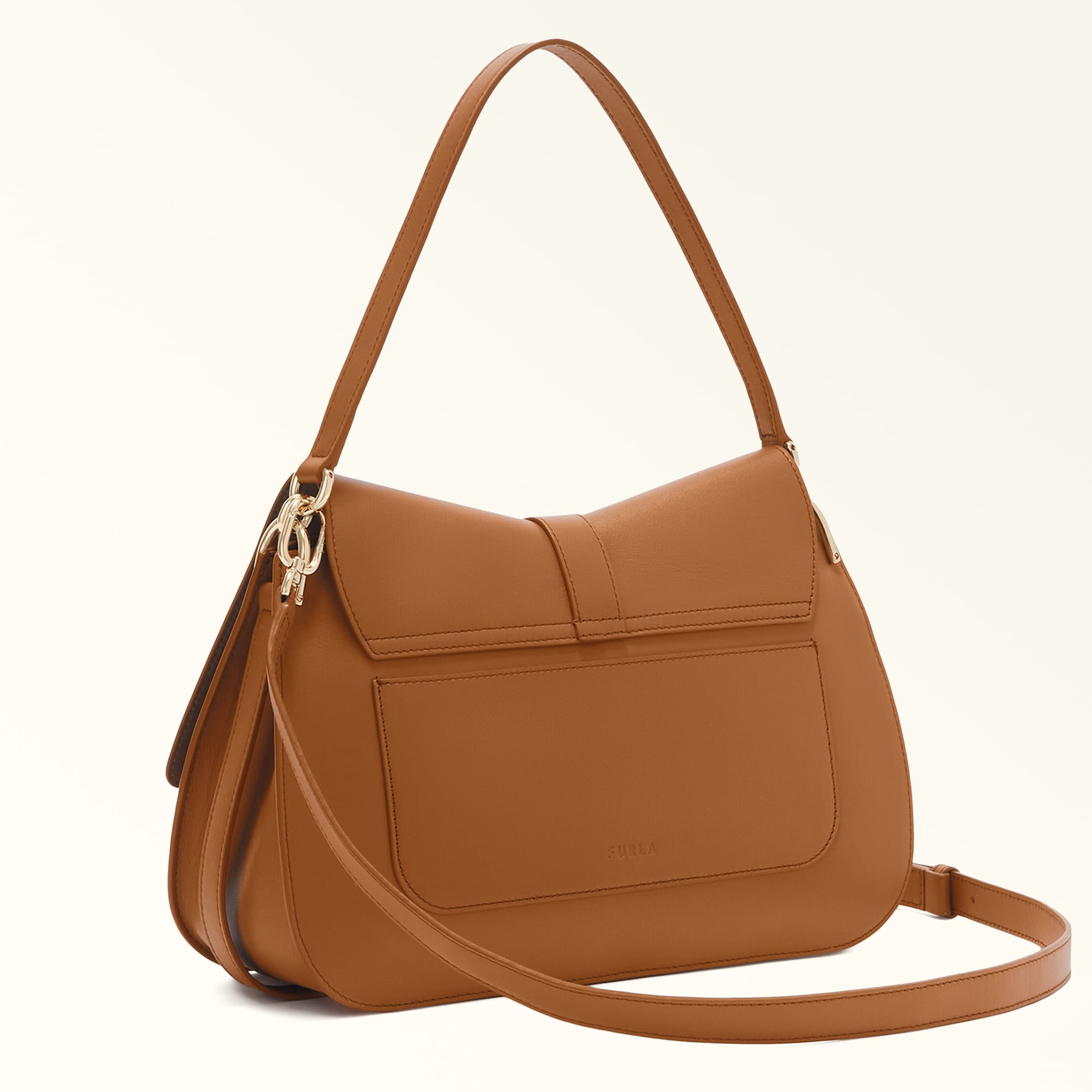 Furla Flow Brown Top Handle Bag - Large