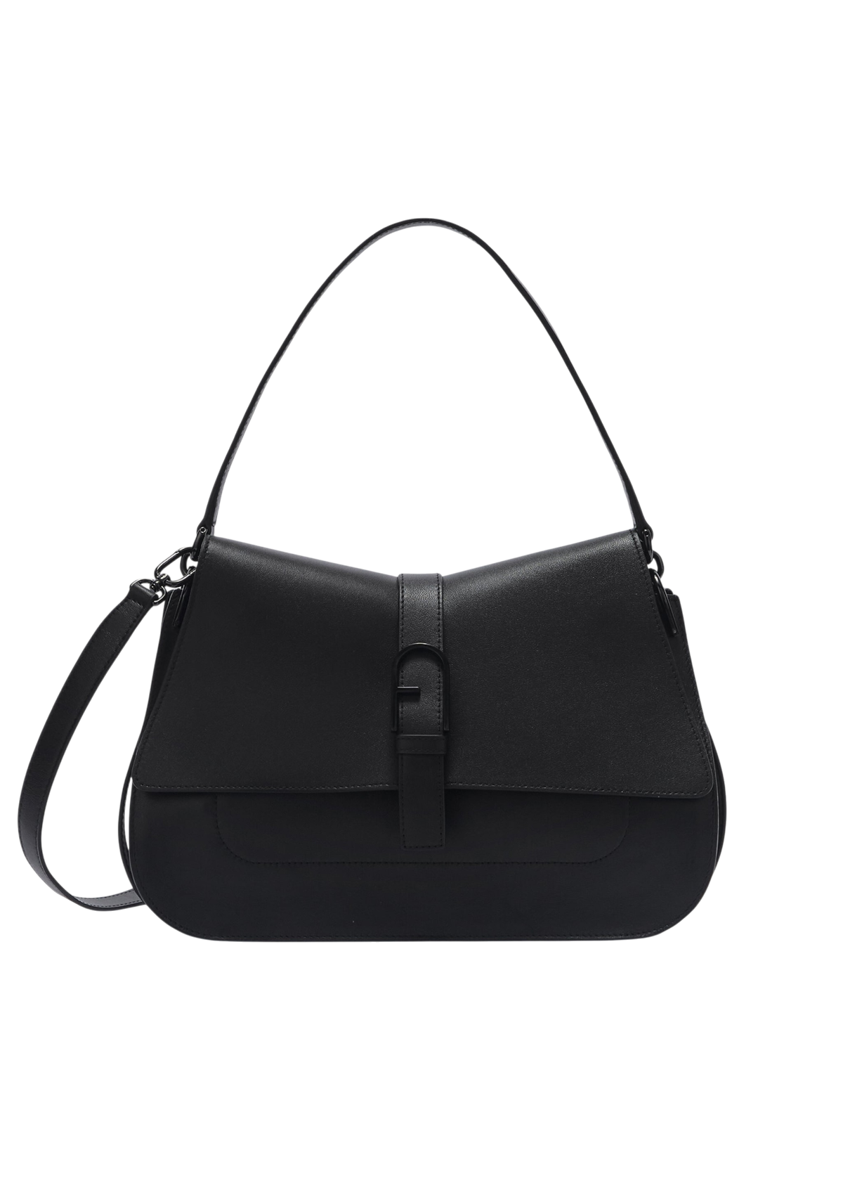 Furla Flow Black Top Handle Bag - Large