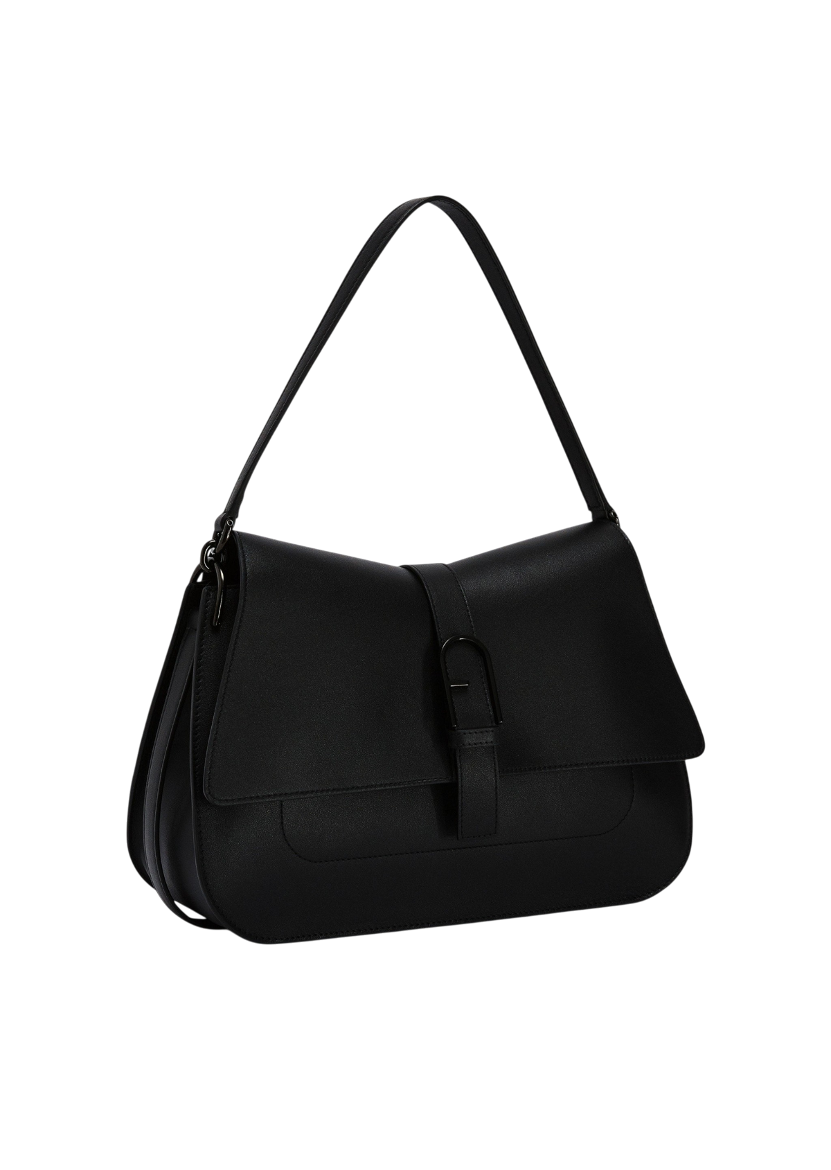 Furla Flow Black Top Handle Bag - Large