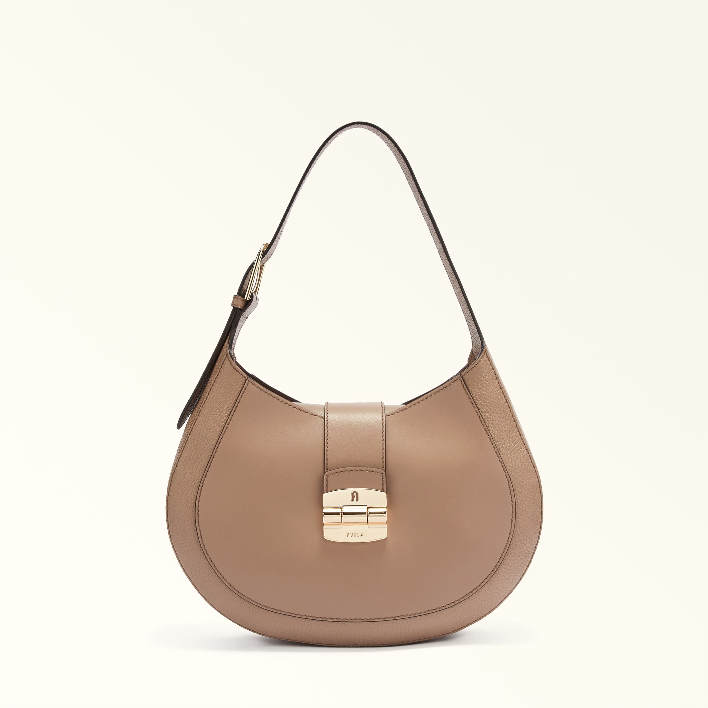 Furla Club 2 M Hobo Bag - Greige