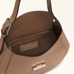 Furla Club 2 M Hobo Bag - Greige