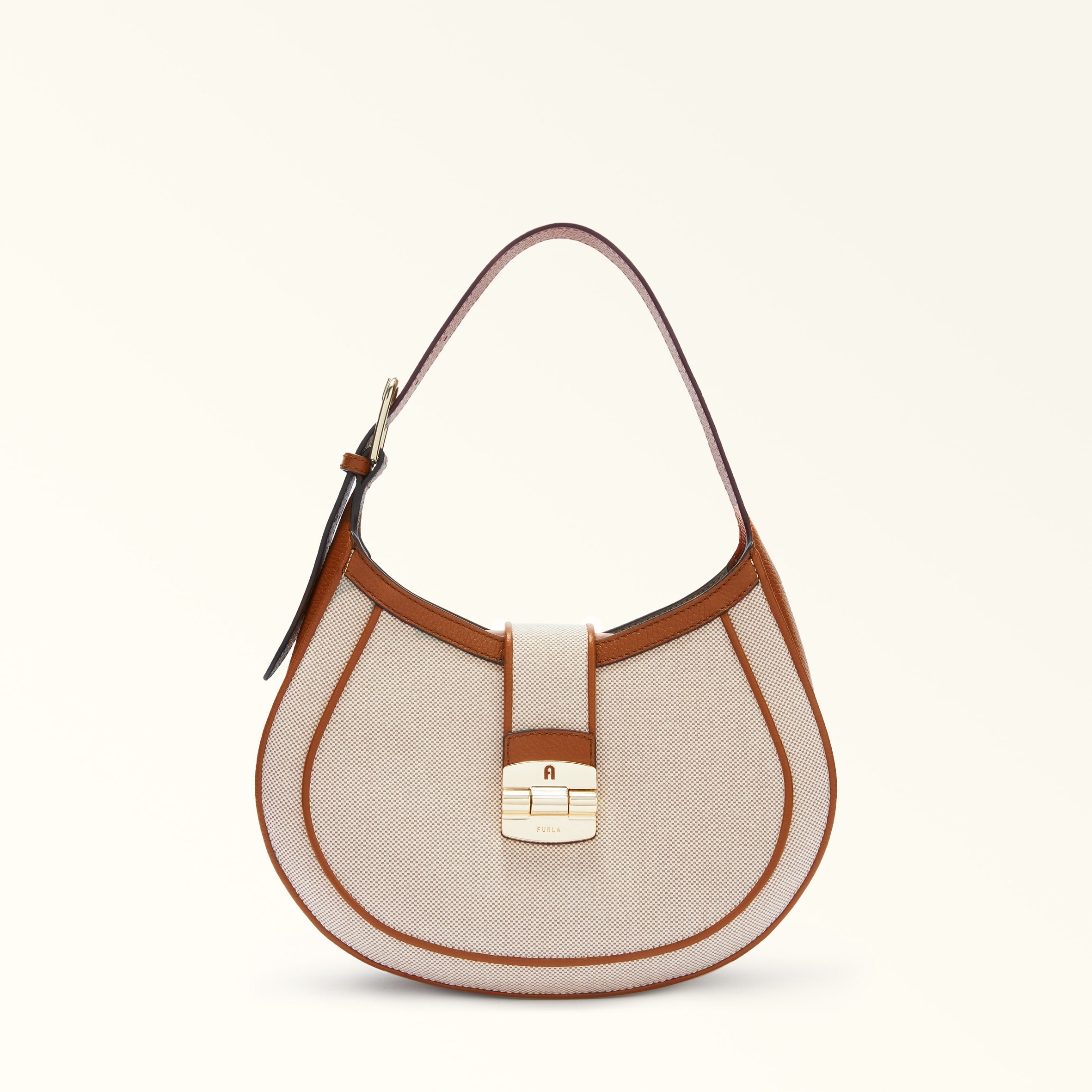 Furla Club 2 M Hobo Bag - Naturale Cognac H