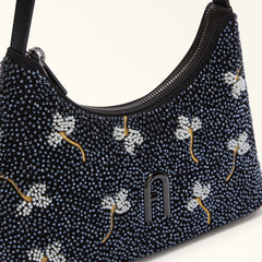 Furla Diamante Black Shoulder Bag