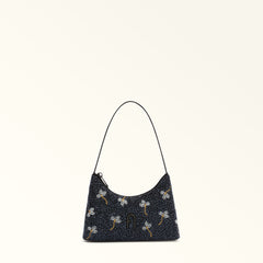 Furla Diamante Black Shoulder Bag