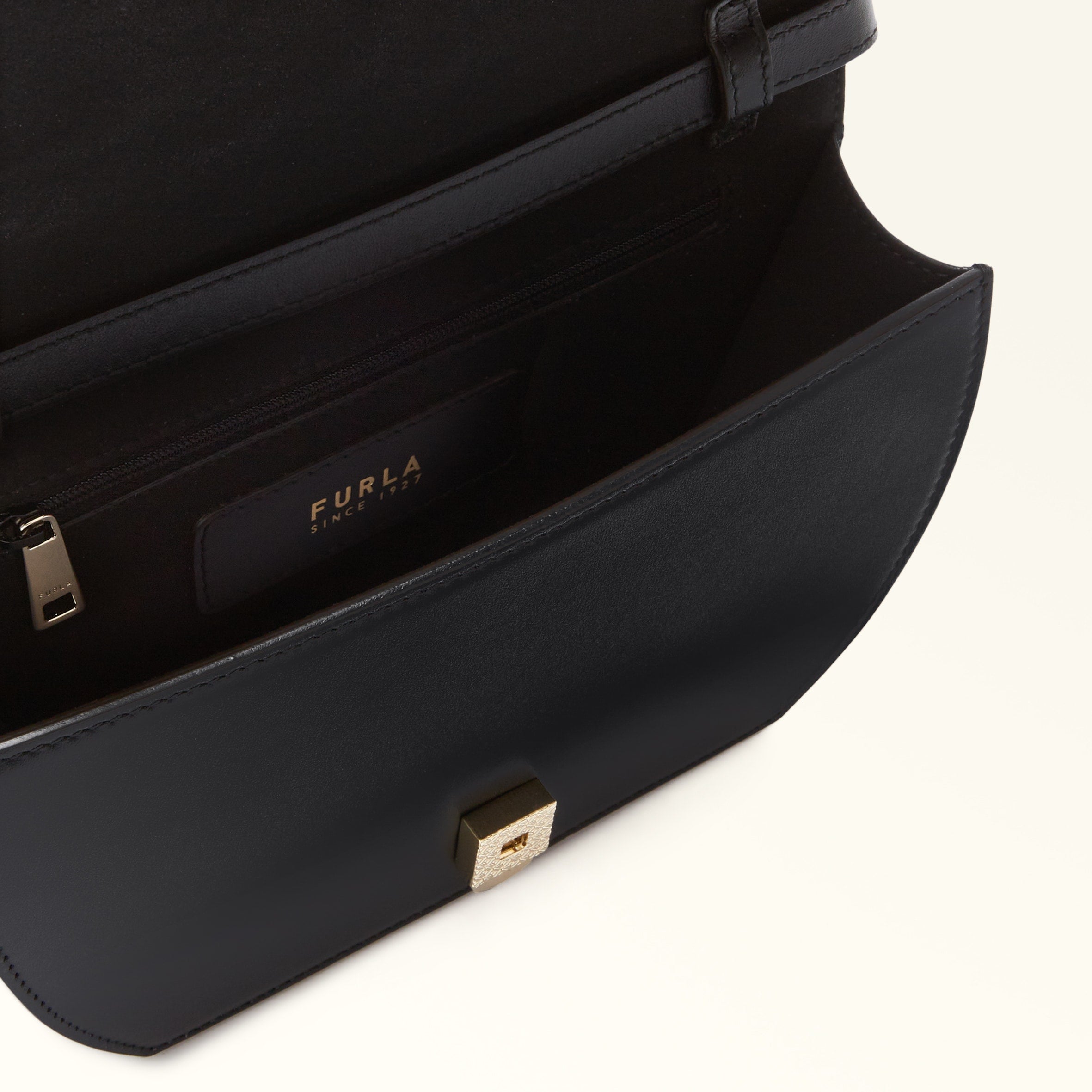 Furla Sfera Black Crossbody Bag - Mini