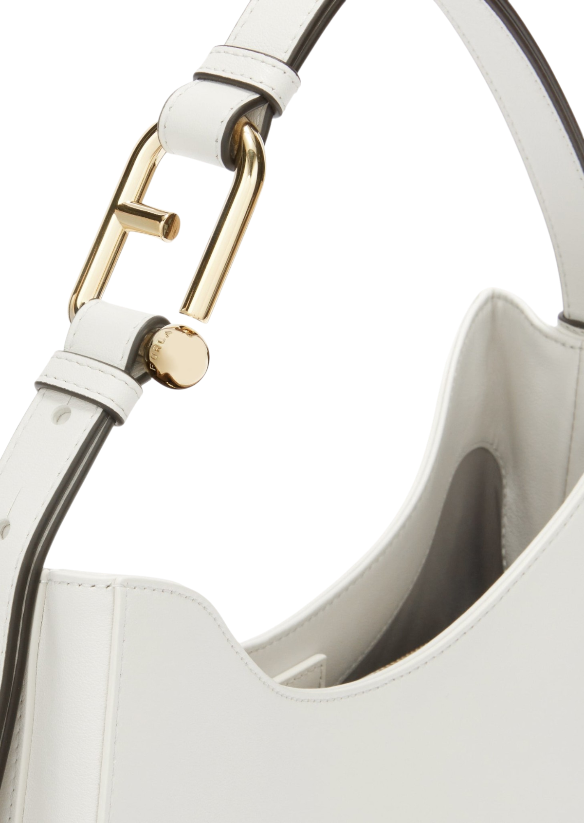Furla Nuvola White Hobo Bag - Large
