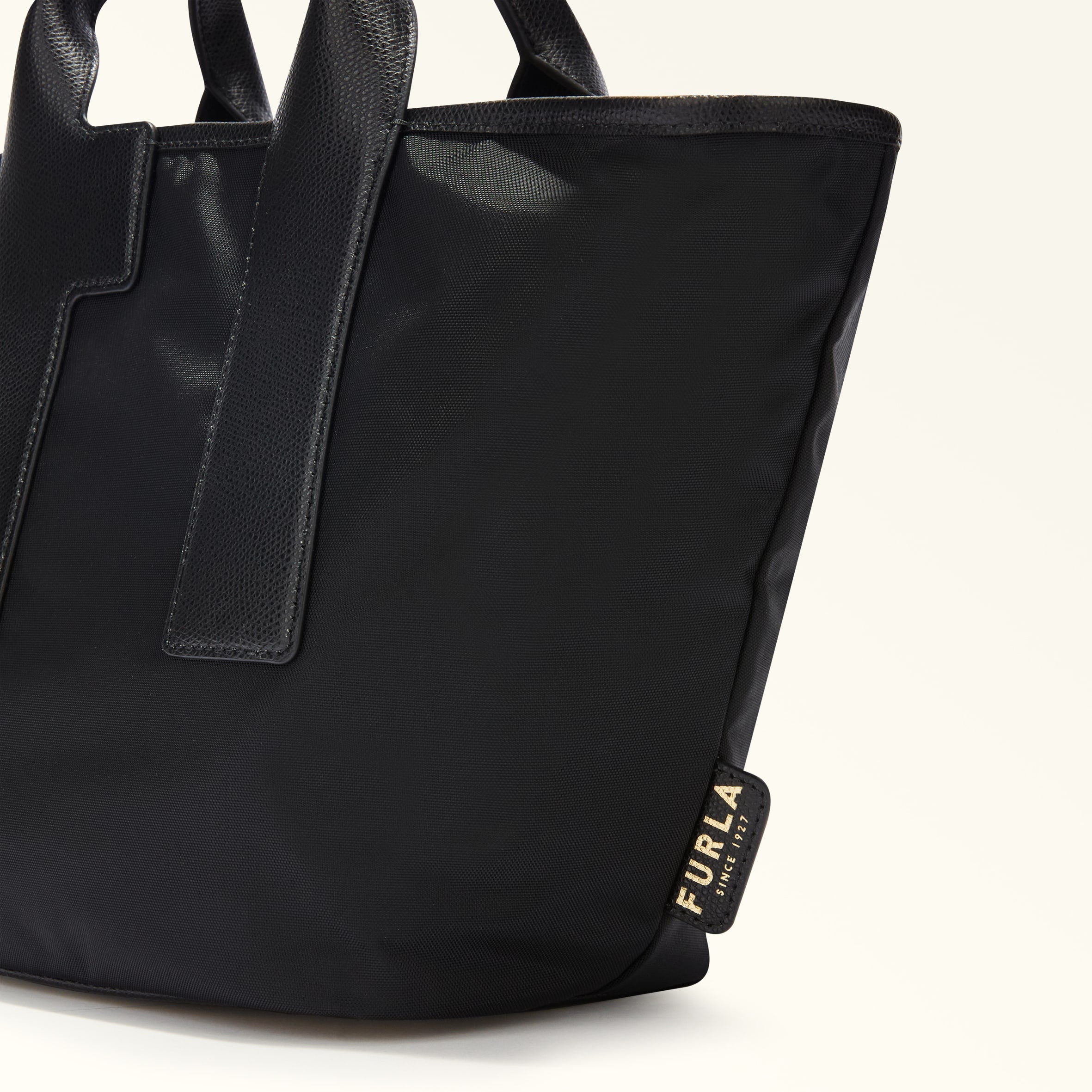 Furla Piuma Black Tote Bags