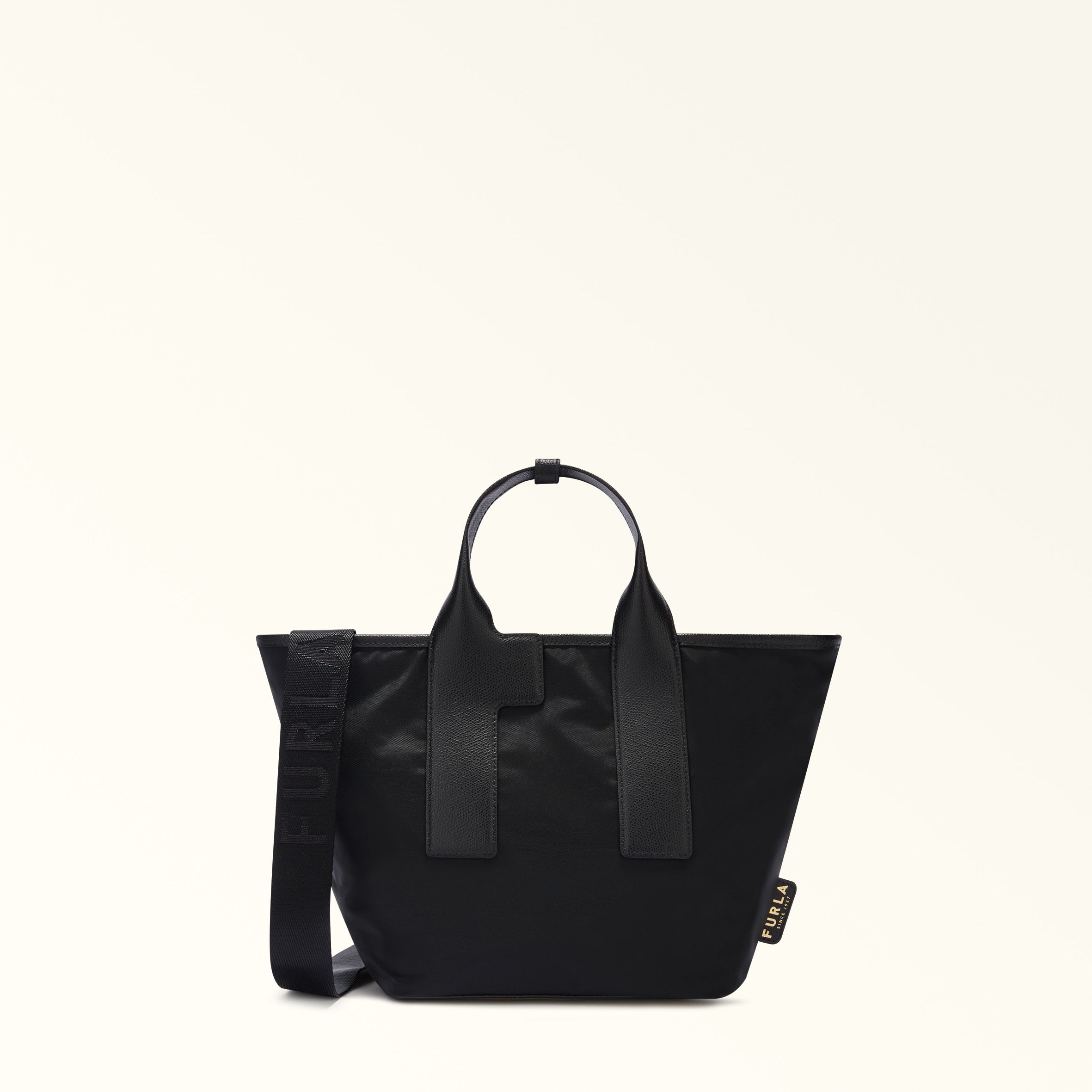 Furla Piuma Black Tote Bags