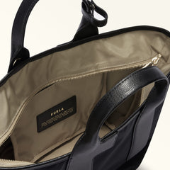 Furla Piuma Black Tote Bags