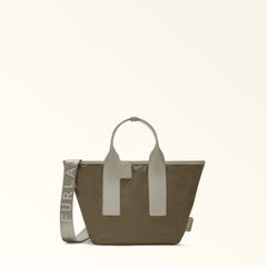 Furla Piuma Green Tote Bags