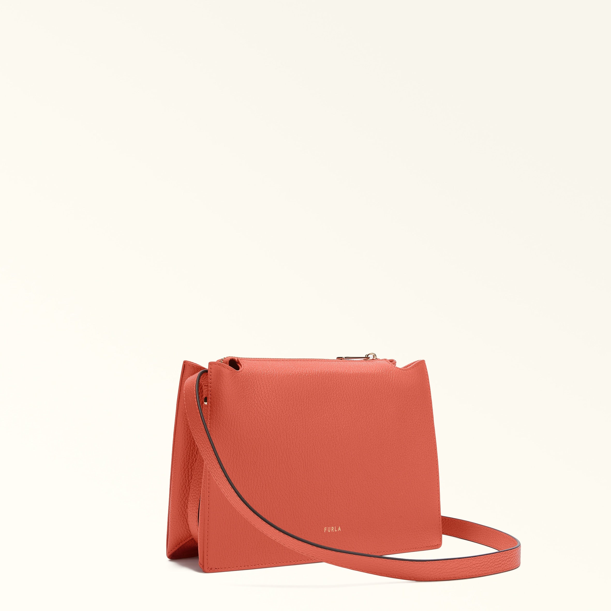 Furla Nuvola S Crossbody Bag - Coral