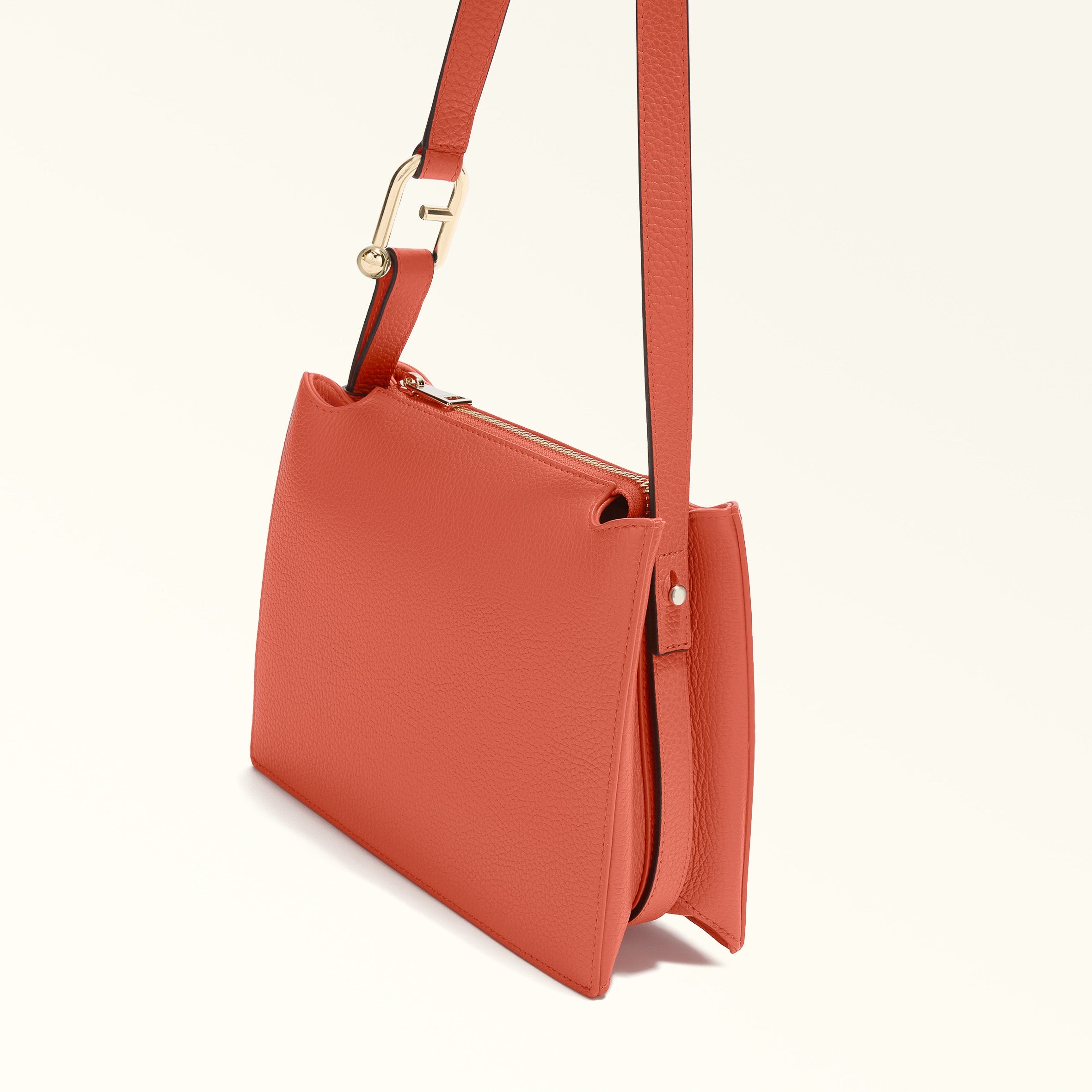 Shop Furla Online Nuvola S Crossbody Bag Coral Luxury bags and accessories for Women InstaRunway