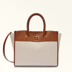 Furla Genesi L Tote Bag - Naturale Cognac H