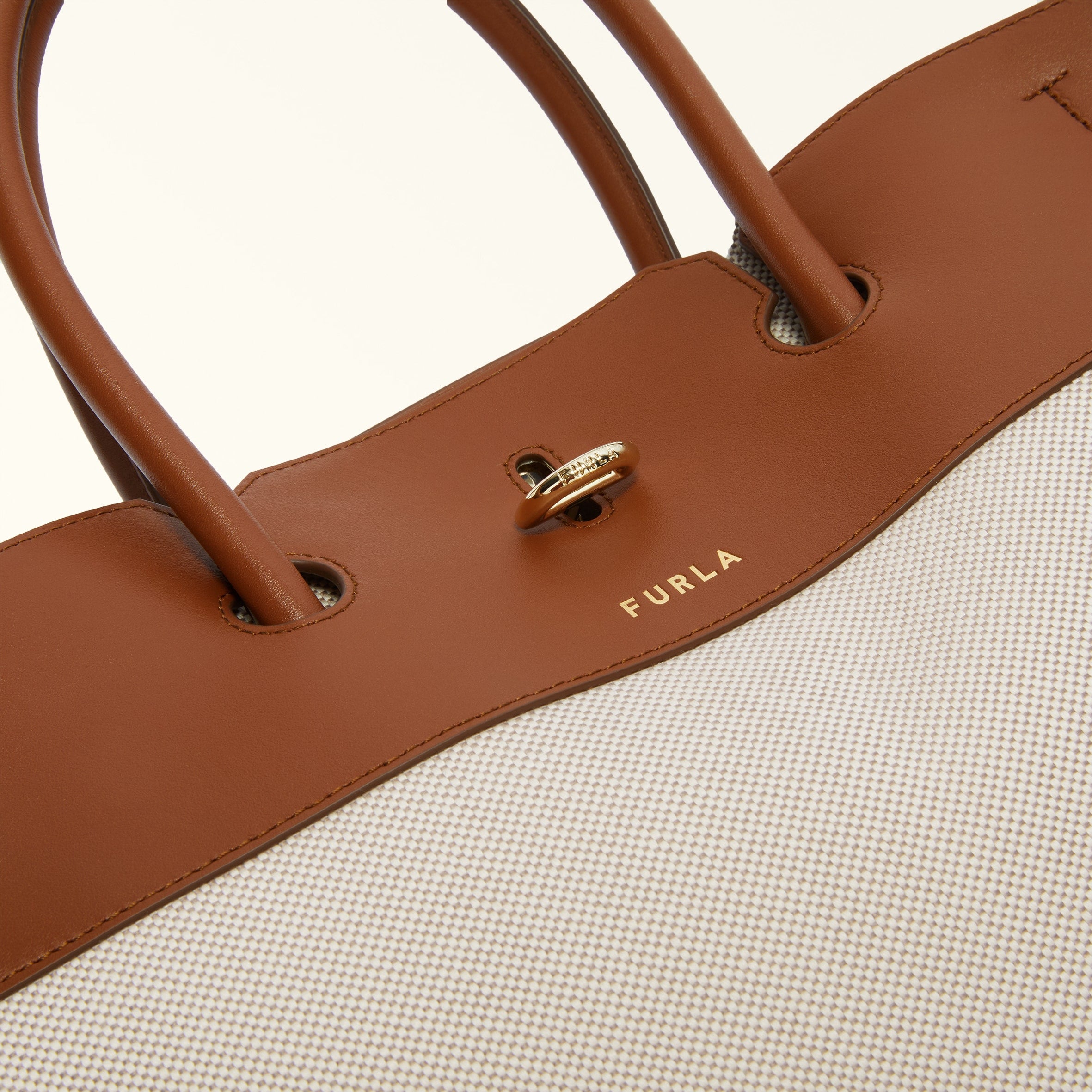 Furla Genesi L Tote Bag - Naturale Cognac H