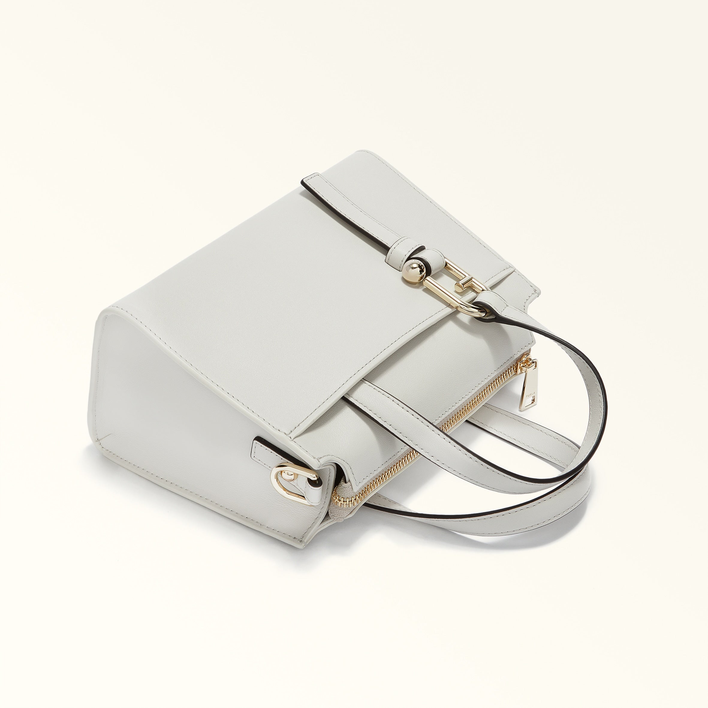 Furla Nuvola White Boston Bag - Small