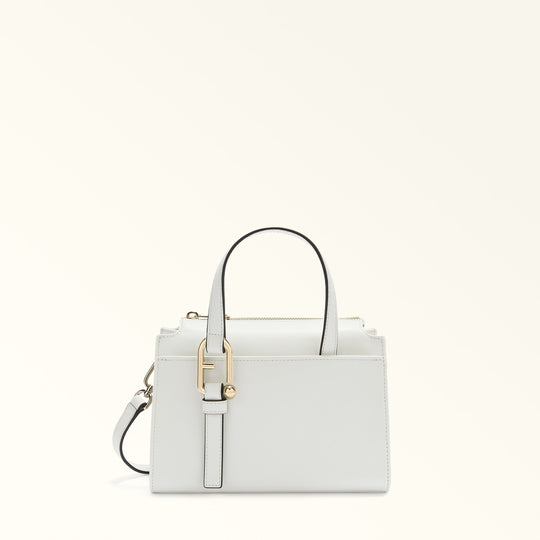 Furla Nuvola White Boston Bag - Small