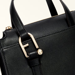 Furla Nuvola Black Boston Bag - Small