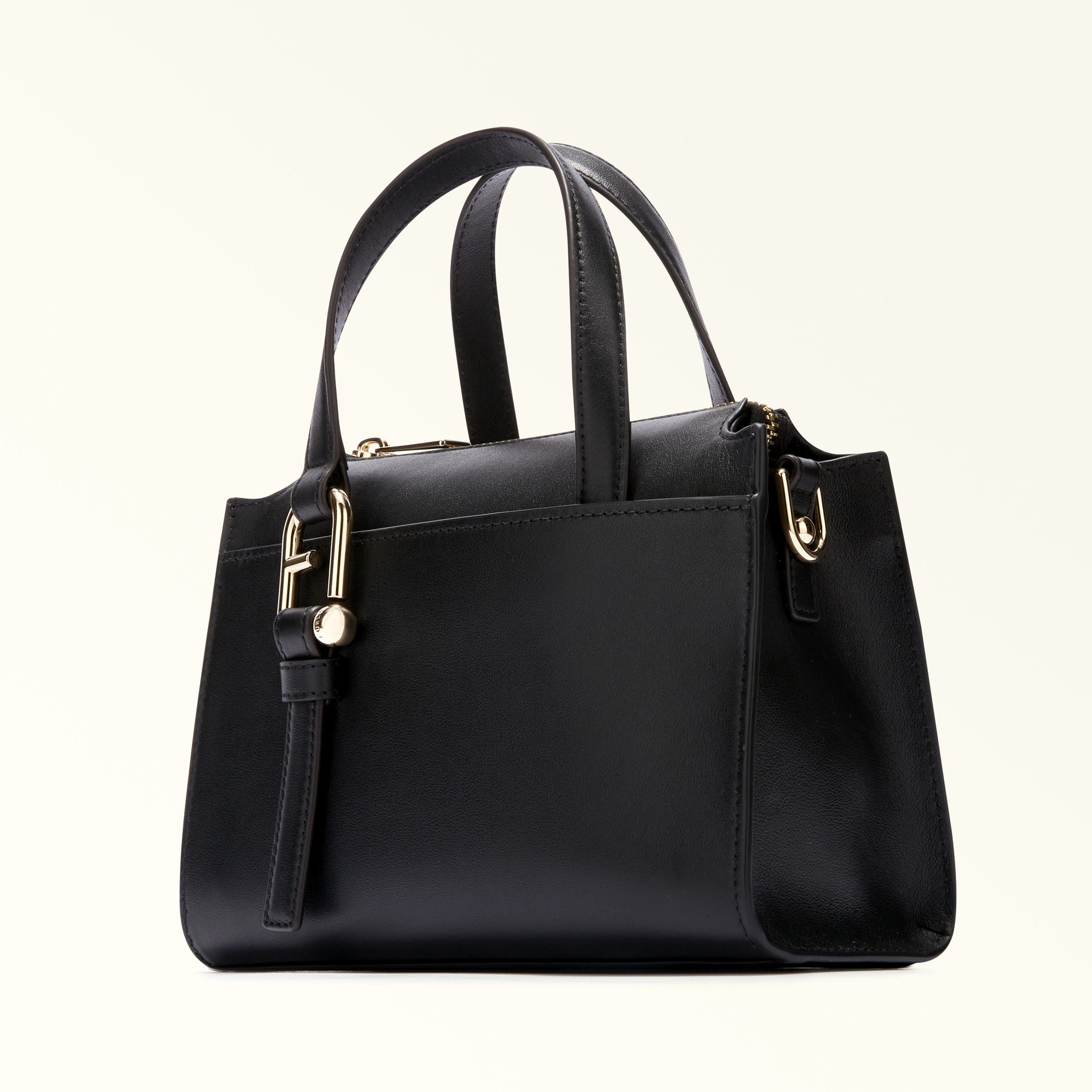 Furla Nuvola Black Boston Bag - Small