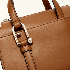 Furla Nuvola Brown Boston Bag - Small