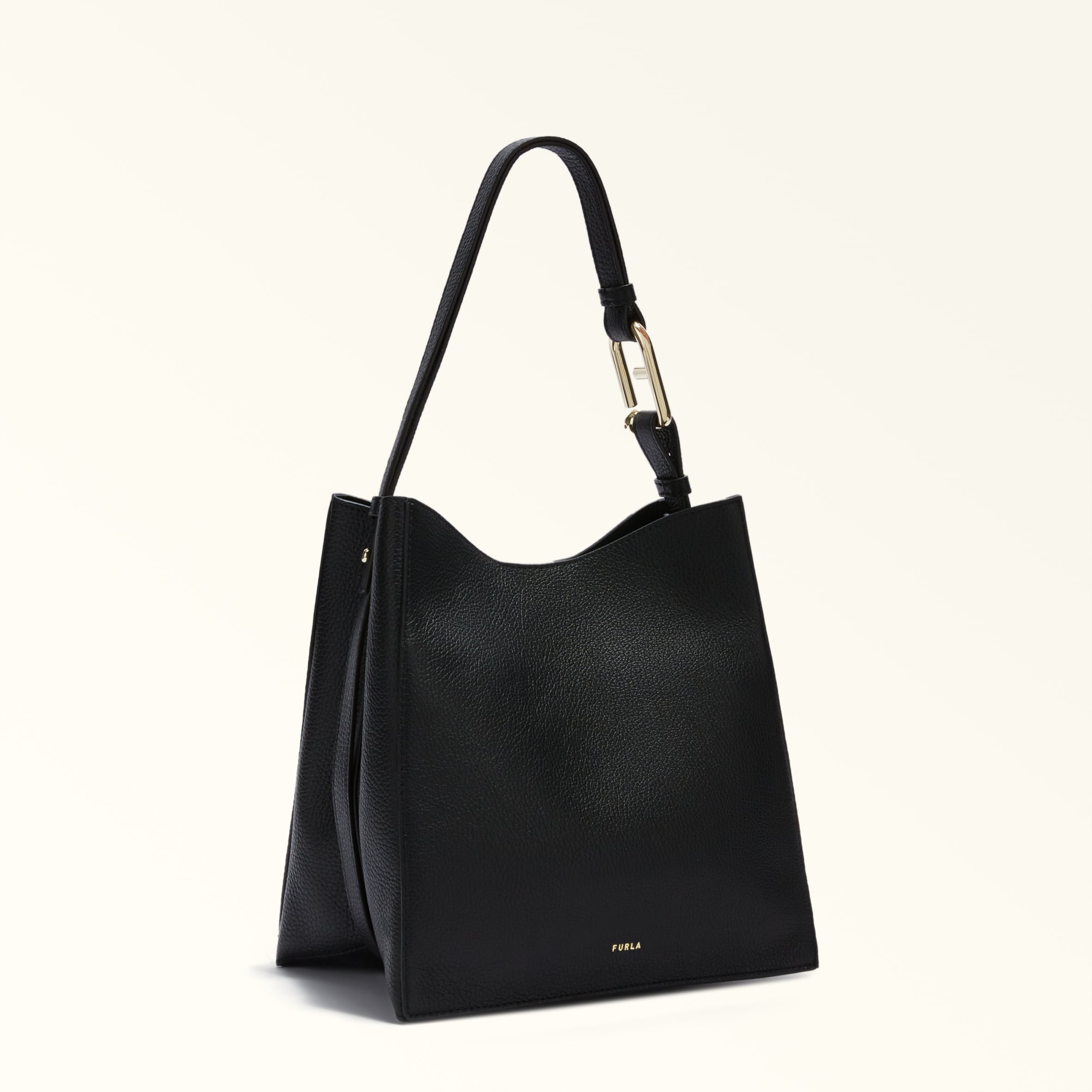 Furla Nuvola Bucket Bag Nero Small