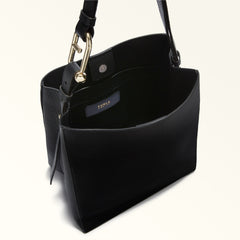 Furla Nuvola Bucket Bag Nero Small