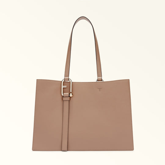 Furla Nuvola Greige Tote Bag - Large
