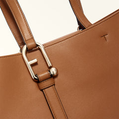 Furla Nuvola L Tote Bag - Brandy