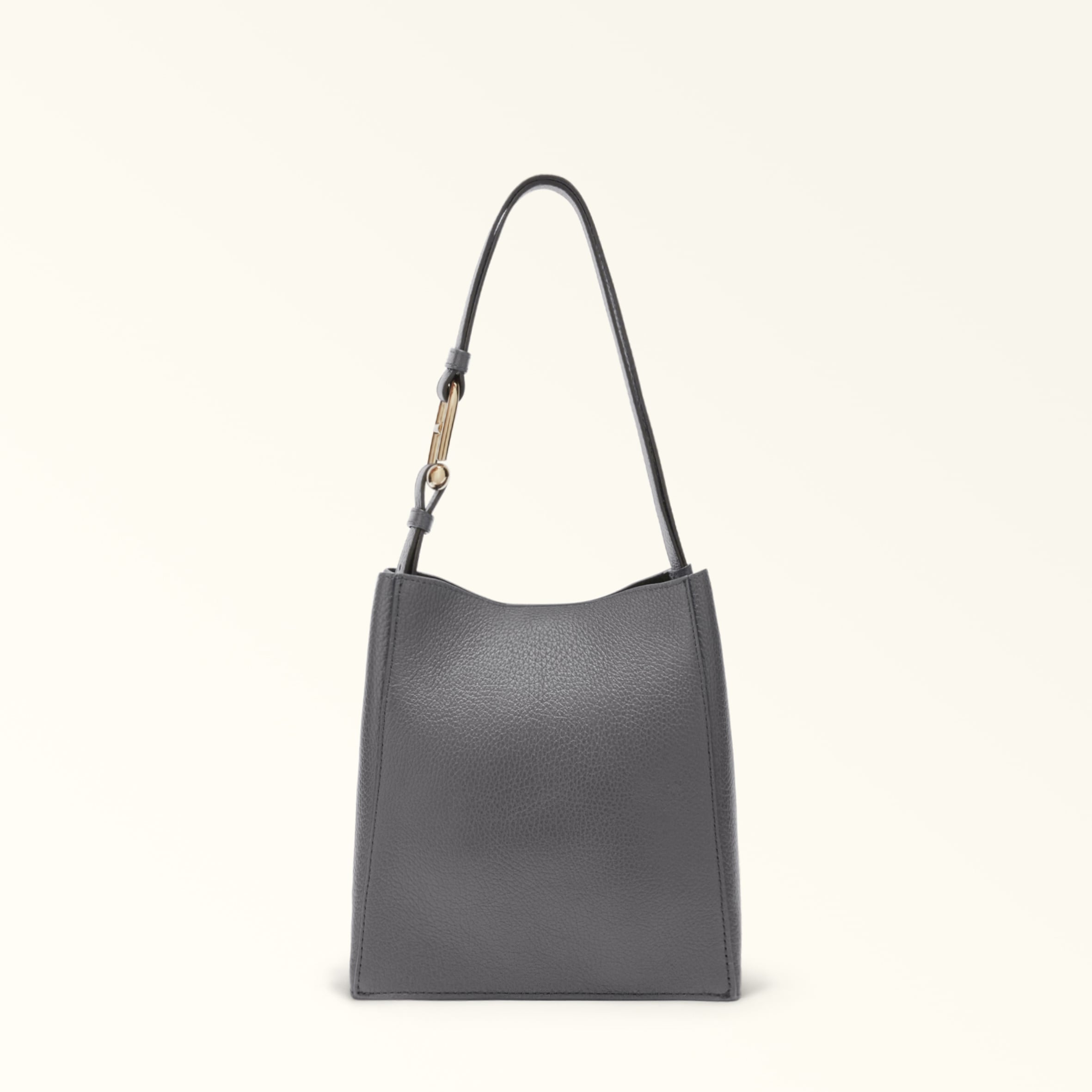 Furla Nuvola Grey Bucket Bag