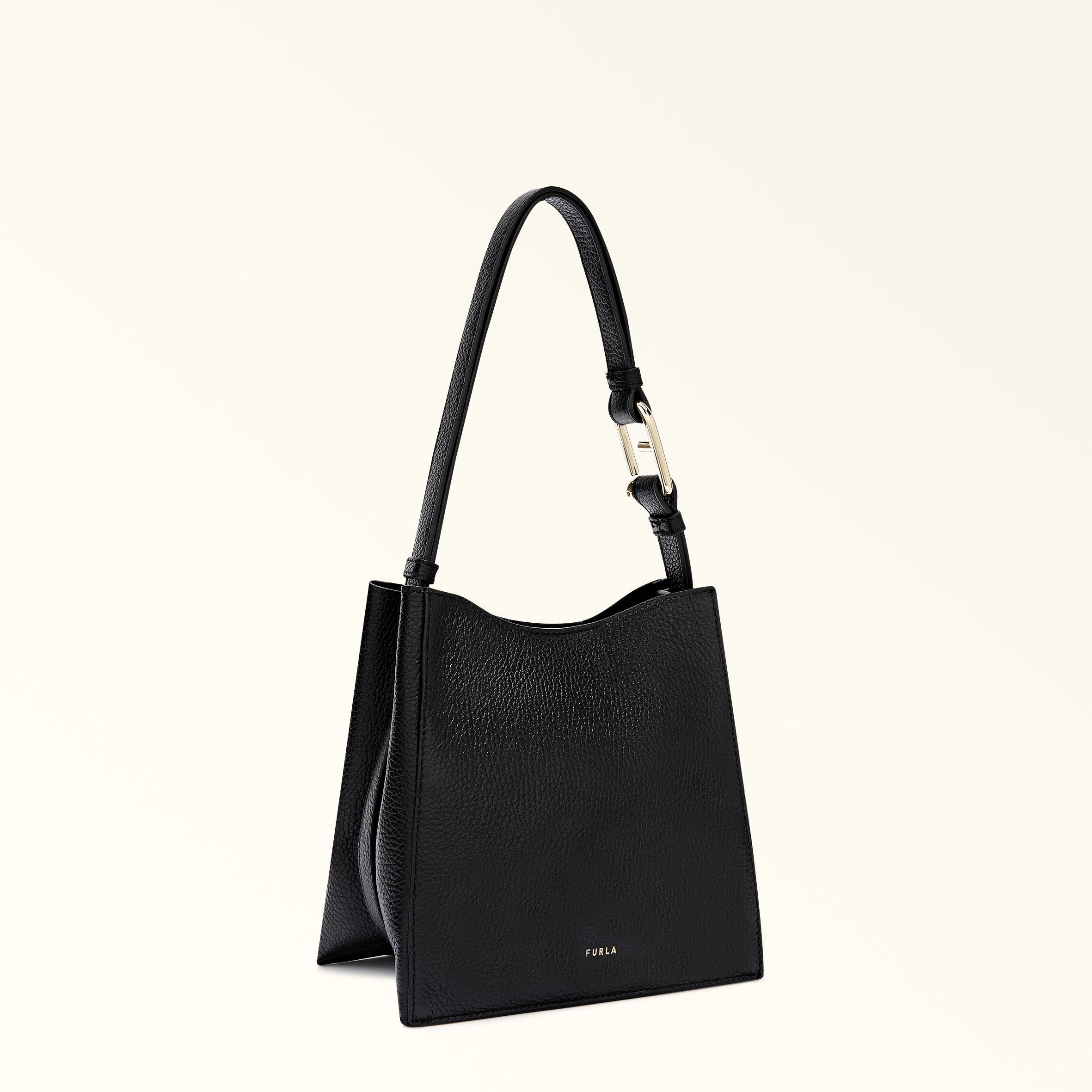 Furla Nuvola Black Bucket Bag - Mini