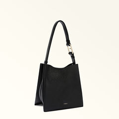 Furla Nuvola Black Bucket Bag - Mini