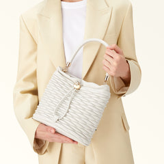 Furla Mionido White Bucket Bag - Mini